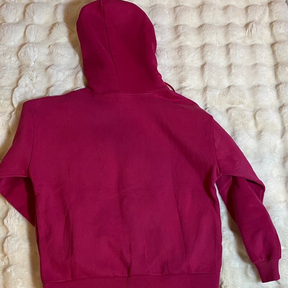 NWT Attraco Women's Berry Travel Pullover Hoodie with built in eye mask - Picture 5 of 10
